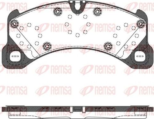 Тормозные колодки Remsa. Артикул 1345.50