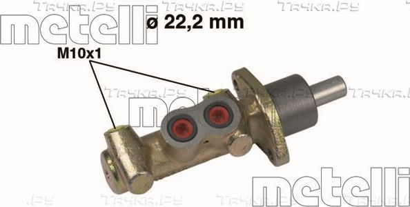 Тормозной цилиндр главный Metelli (Чугун). Артикул 05-0456