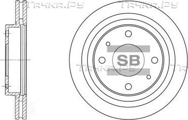 Тормозной диск Sangsin Hi-Q передний для Hyundai Sonata IV (EF) 2001-2004. Артикул SD1045