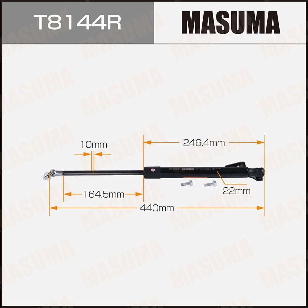 Упор газовый багажника MASUMA, L= 440mm (1/20). Артикул T8144R
