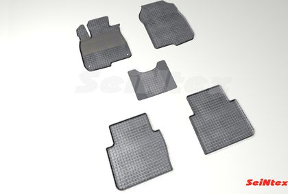 Коврики резиновые Seintex с узором сетка для салона Honda CR-V V 2016-2024. Артикул 88469