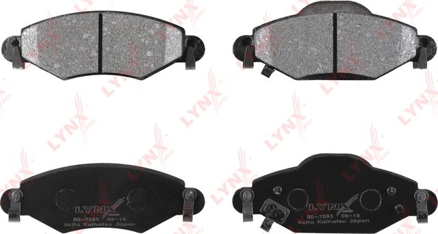 Тормозные колодки LYNXauto передние для Toyota Echo 1999-2005. Артикул BD-7593