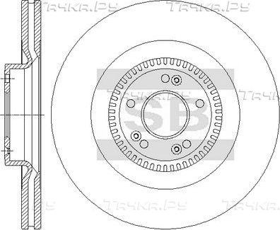 Тормозной диск Sangsin Hi-Q. Артикул SD1168