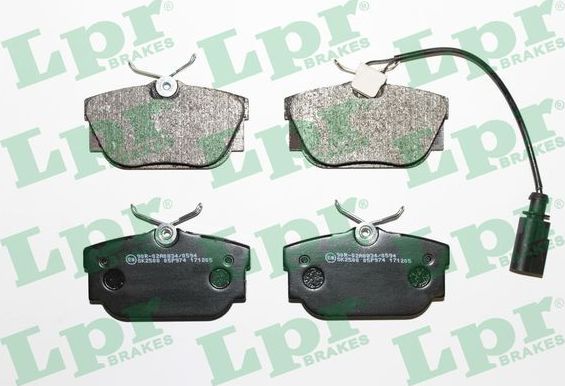 Тормозные колодки LPR. Артикул 05P974