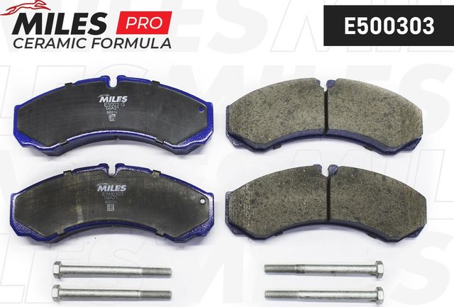 Тормозные колодки Miles (Керамика) задние для IVECO Daily IV 2006-2011. Артикул E500303