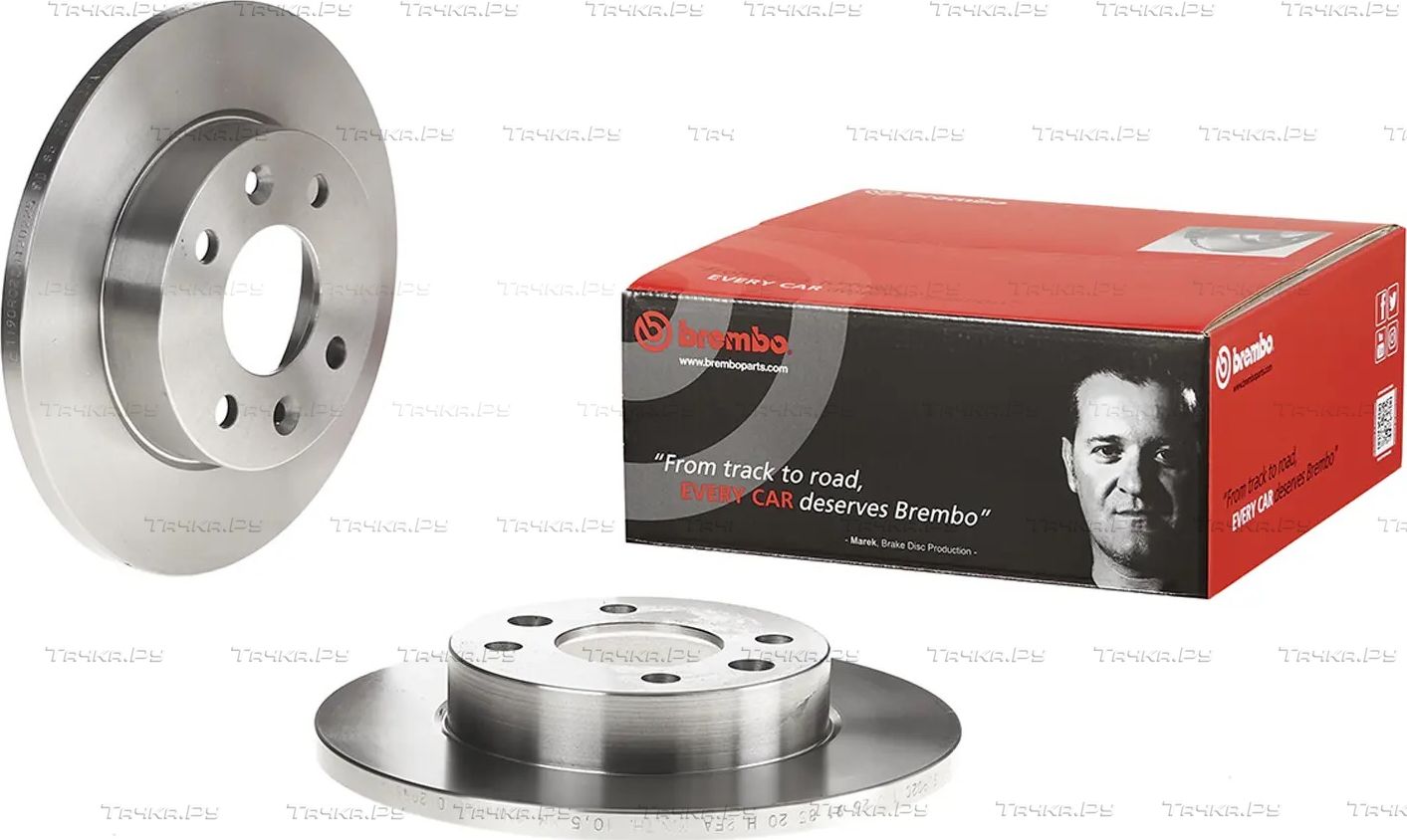 Тормозной диск Brembo передний для Dacia Logan I 2004-2012. Артикул 08.2958.14