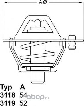 Термостат системы охлаждения (Wahler). Артикул 311982D3