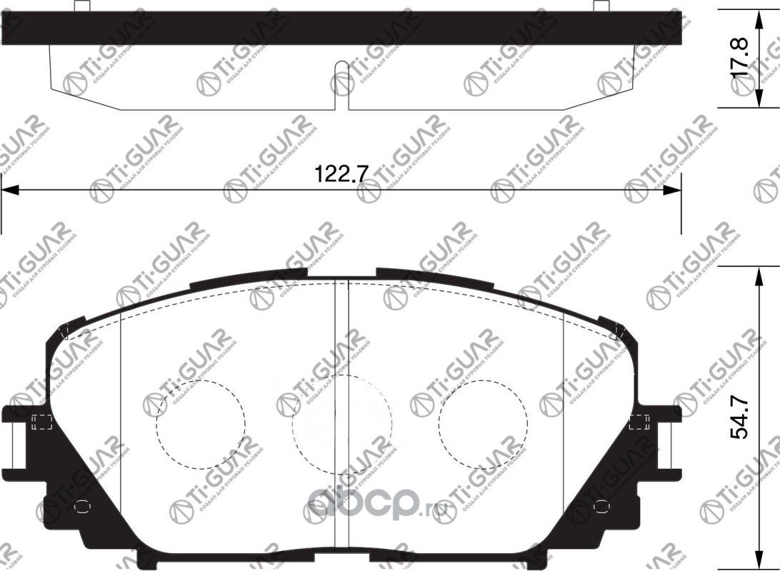 Тормозные колодки (TI-Guar). Артикул TG1518