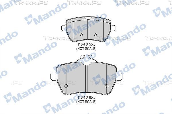 Тормозные колодки Mando. Артикул MBF015685