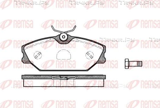 Тормозные колодки Remsa передние для Renault Laguna I 1993-2001. Артикул 0208.00