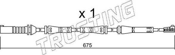 Датчик износа тормозных колодок  Trusting. Артикул SU.278