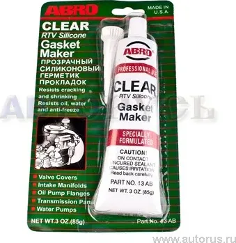 ABRO Герметик прокладок стандартный прозрачный 85г 13-АВ-R. Артикул 13ABCHR