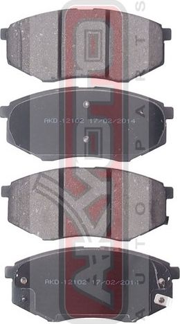 Тормозные колодки Akyoto Packing AKYOTO. Артикул AKD-12102