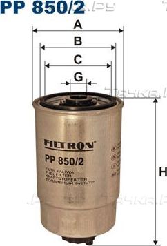 Топливный фильтр Filtron. Артикул PP 850/2