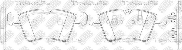 Тормозные колодки NiBK. Артикул PN0464