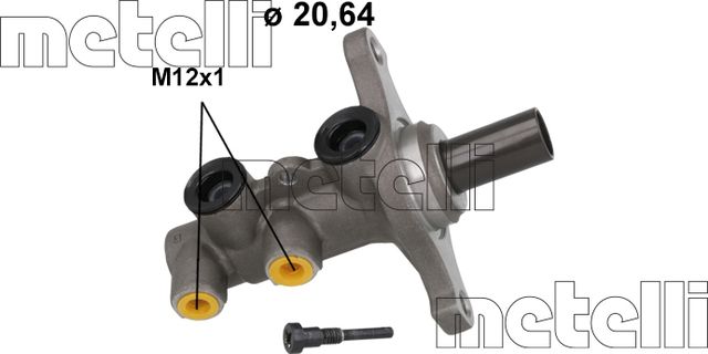 Тормозной цилиндр главный Metelli для Kia Rio III 2011-2017. Артикул 05-1209