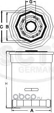 Масляный фильтр SCT-Germany. Артикул SK 814