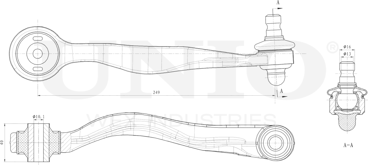 Рычаг подвески (Unio). Артикул SSP-40040