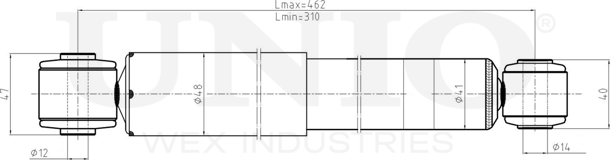 Амортизатор подвески (Unio). Артикул SAB-10639