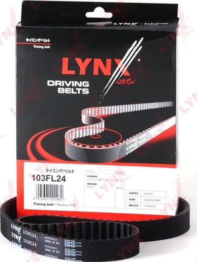 Ремень ГРМ LYNXauto. Артикул 103FL24