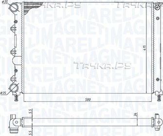 Радиатор охлаждения двигателя Magneti Marelli. Артикул 350213198400