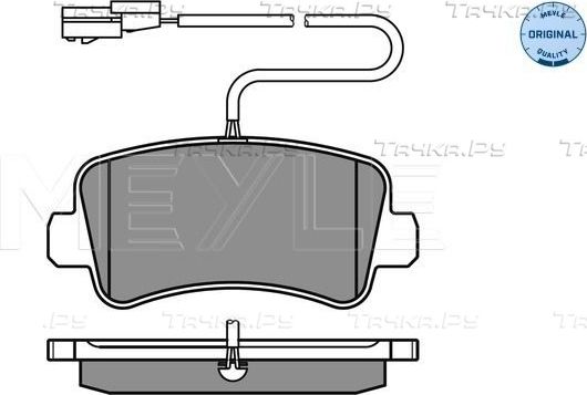 Тормозные колодки Meyle Original. Артикул 025 251 1218/W