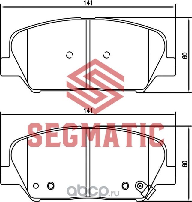 SGBP2643 Колодка торм диск пер Hyundai I30 1.6 2012- Hyundai I30 1.4 2012- Hyund (Segmatic) Segmatic. Артикул SGBP2643
