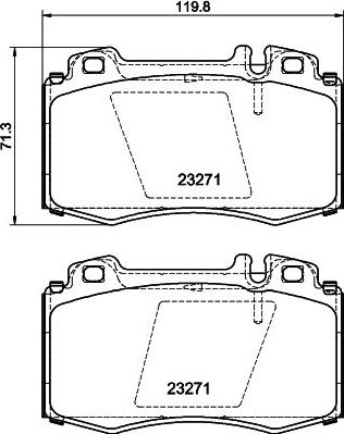Тормозные колодки Hella Pagid. Артикул 8DB 355 015-851
