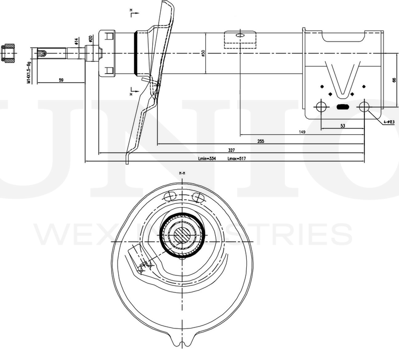 Амортизатор подвески (Unio). Артикул SAB-10350