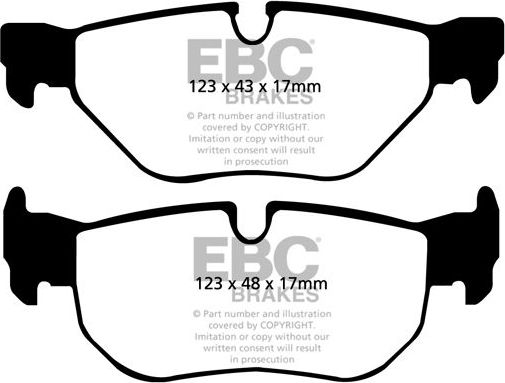 Тормозные колодки EBC Brakes. Артикул DP41577R