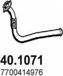 Глушитель (труба приемная) Asso. Артикул 40.1071