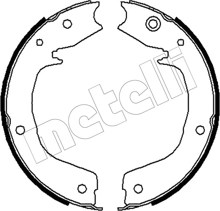 Тормозные колодки (стояночная тормозная система) Metelli. Артикул 53-0267