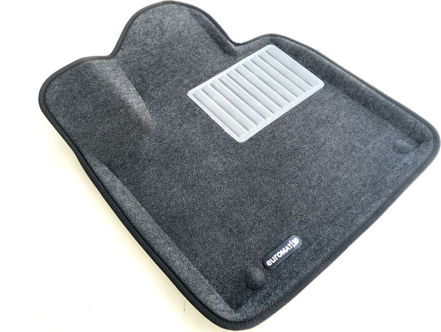Коврики текстильные Euromat 3D Business для салона Kia Sorento Prime III 2015-2026 Темно-серые. Артикул EMC3D-002925G