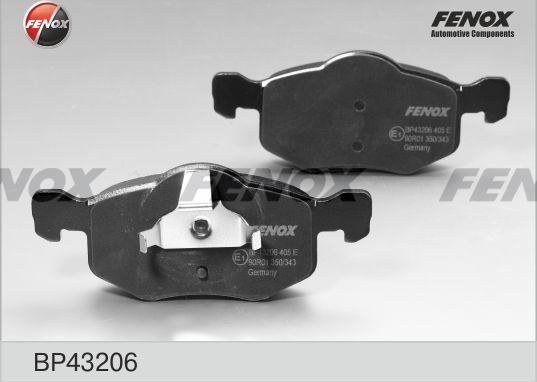 Тормозные колодки Fenox. Артикул BP43206