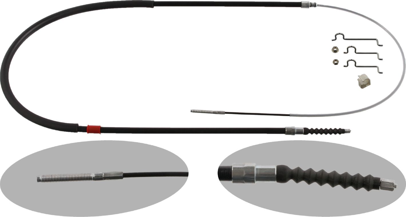 Трос ручника (тросик ручного тормоза) SWAG. Артикул 20 93 6673