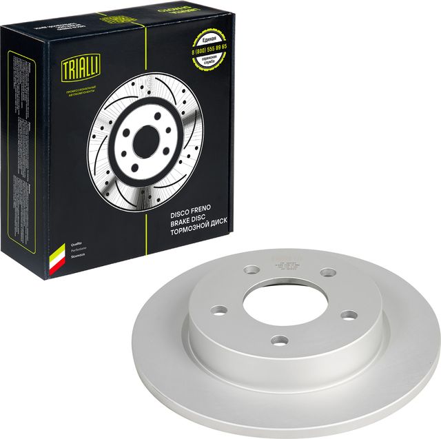 Тормозной диск Trialli задний для Mazda 3 II (BL) 2008-2014. Артикул DF 190137