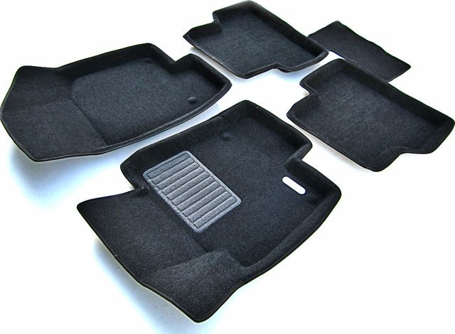 Коврики текстильные Euromat 3D Business для салона Volkswagen Tiguan I 2007-2011. Артикул EMC3D-005419