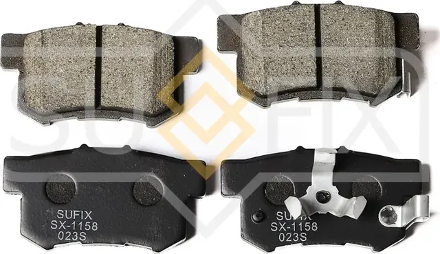 Колодки дисковые тормозные задние правые/левые ACURA RDX 2006-2015/2.3 Turbo K23 (Sufix). Артикул SX1158
