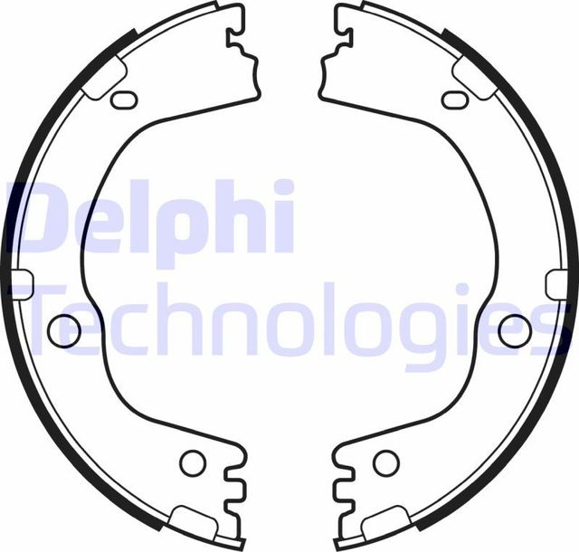 Тормозные колодки (стояночная тормозная система) Delphi. Артикул LS2081