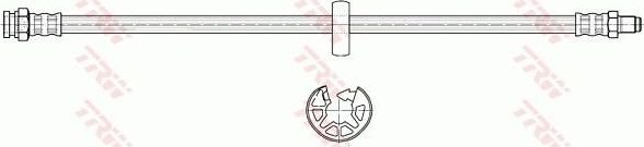Тормозной шланг TRW. Артикул PHB485