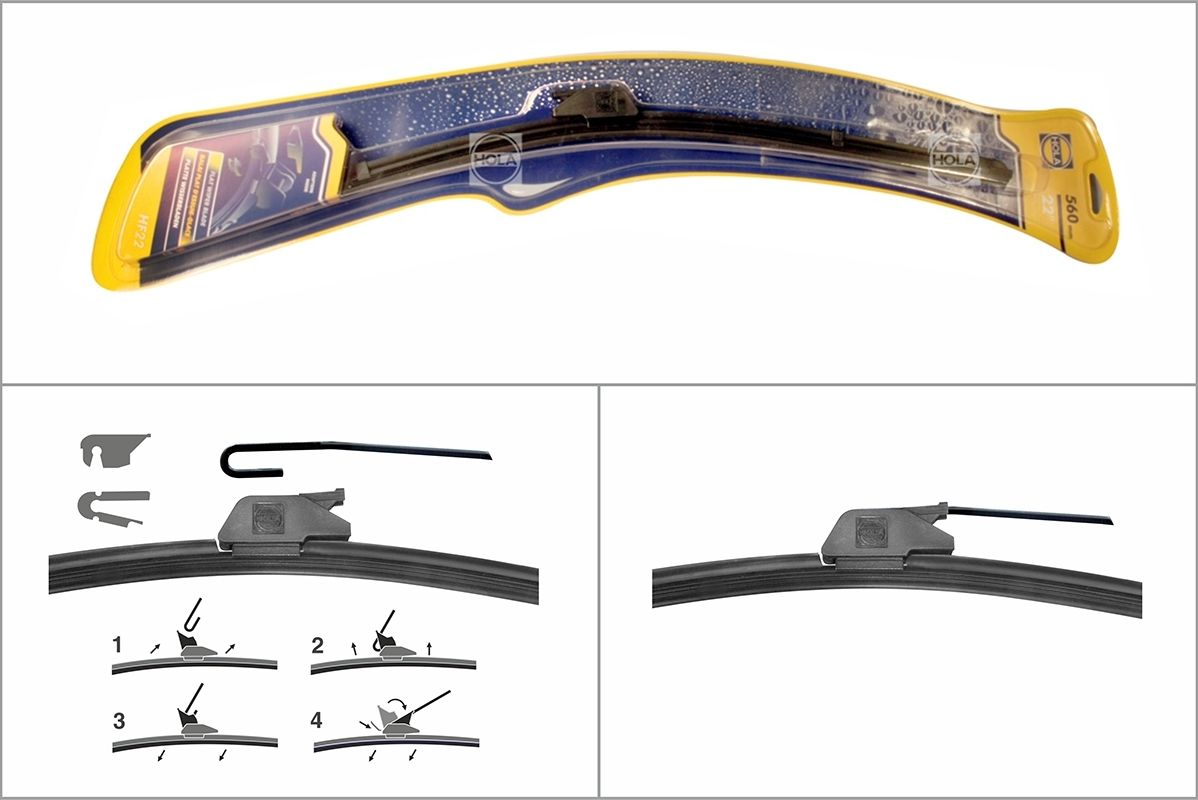 Щетка стеклоочистителя (дворник) HOLA. Артикул HF22