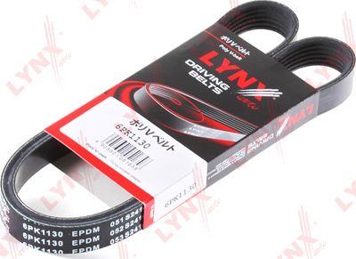 Приводной ремень поликлиновой LYNXauto. Артикул 6PK1130