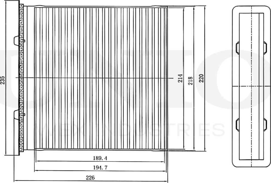 Фильтр салона (Unio). Артикул FLT-40108