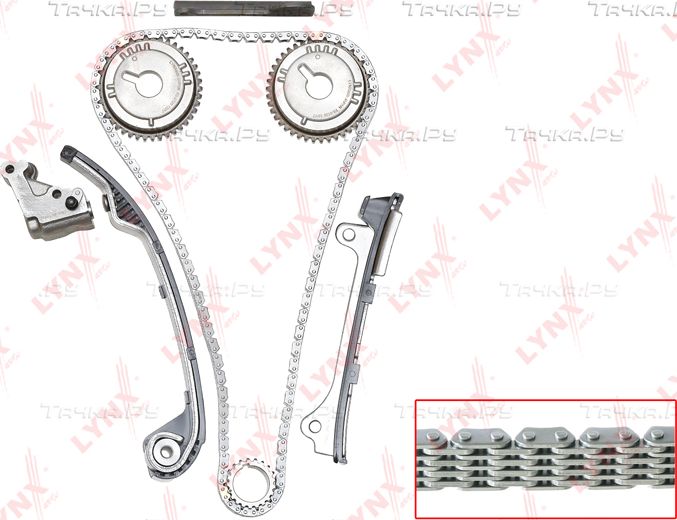 Цепь ГРМ LYNXauto для Nissan Almera N16 2000-2006. Артикул TK-0052