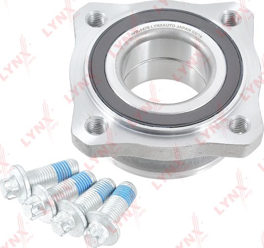 Ступичный подшипник (комплект) LYNXauto задний для BMW X4 I (F26) 2014-2018. Артикул WB-1478