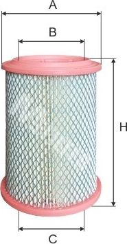 Воздушный фильтр MFilter. Артикул A 530