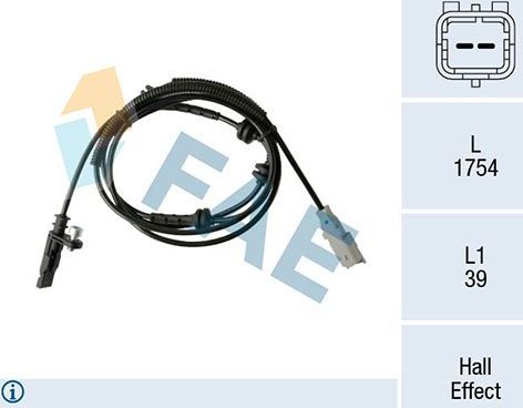 Датчик ABS FAE. Артикул 78517