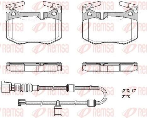 Тормозные колодки Remsa. Артикул 1979.02