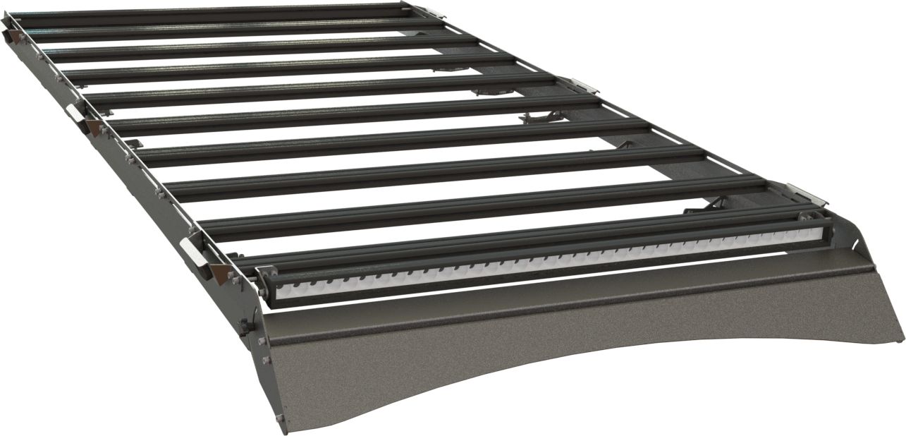 Экспедиционный багажник STC для Toyota 4Runner III 1995-2002 шторка, дальний, рабочий свет. Артикул STC-T4RU/95-TR1-L1L3