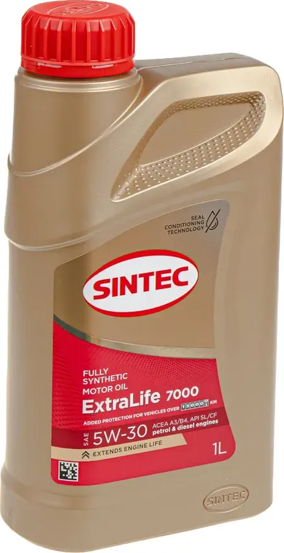 Sintec ExtraLife 7000 5W-30 A3/B4 1л Sintec. Артикул 600255